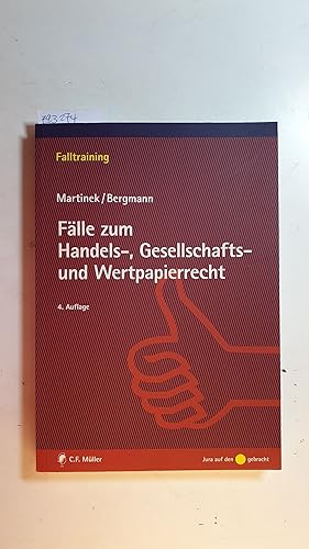 Bild des Verkäufers für Fälle zum Handels-, Gesellschafts- und Wertpapierrecht zum Verkauf von Gebrauchtbücherlogistik  H.J. Lauterbach