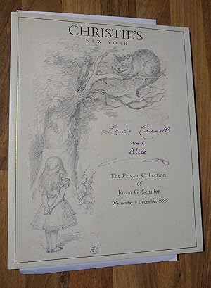 Lewis Carroll and Alice. The Private Collection of Justin G. Schiller. Wednesday 9 December 1998 ...