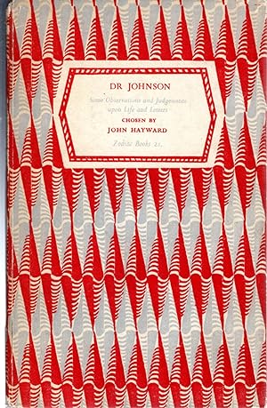 Seller image for Dr. Johnson: Some Observations and Judgements Upon Life and Letters for sale by Dorley House Books, Inc.