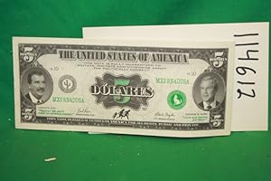 Seller image for The United States Of Amexica Prank 5 "Dolares" for sale by Princeton Antiques Bookshop
