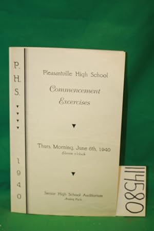 Image du vendeur pour 1940 Pleasantville High School Commencement Excersises Including Class List mis en vente par Princeton Antiques Bookshop