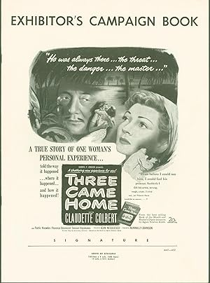 Three Came Home (exhibitor's campaign book/pressbook)