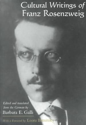 Image du vendeur pour Cultural Writings of Franz Rosenzweig mis en vente par GreatBookPrices