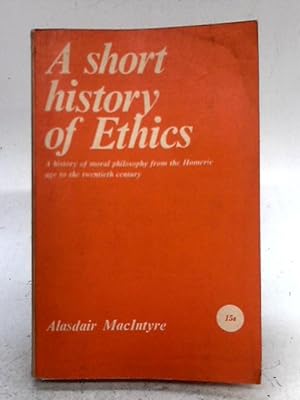 Seller image for Short History of Ethics for sale by World of Rare Books