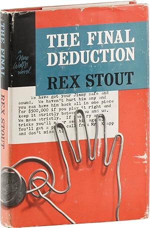 Image du vendeur pour The Final Deduction: A Nero Wolfe Novel mis en vente par Lorne Bair Rare Books, ABAA