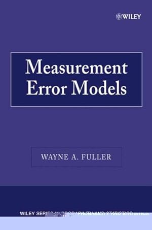Seller image for Measurement Error Models for sale by GreatBookPricesUK