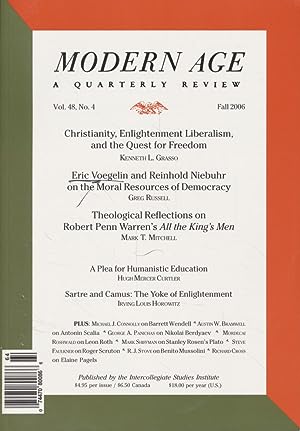 Modern Age: A Quarterly Review. Vol. 48, No. 4.