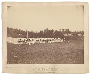Camp Townsend. Albany Zouave Cadets, A Co., 10th Infantry, N.G.S.N.Y. [1873 albumen photograph]