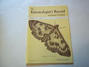 Seller image for The Entomologist's Record and Journal of Variation. Volume 123 part 3 May/June 2011 for sale by Carmarthenshire Rare Books