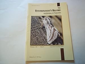 Seller image for The Entomologist's Record and Journal of Variation. Volume 128 part 5 September/October 2016 for sale by Carmarthenshire Rare Books