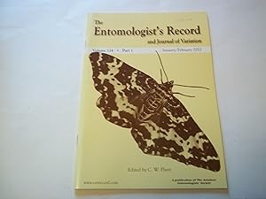 Seller image for The Entomologist's Record and Journal of Variation. Volume 124 part 1 January/February 2012 for sale by Carmarthenshire Rare Books