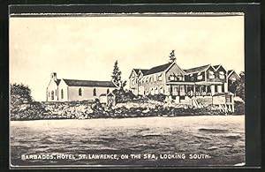 Postcard Barbados, Hotel St. Lawrence, on the Sea, looking South