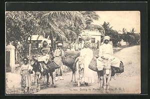 Postcard Jamaica, Going to Market