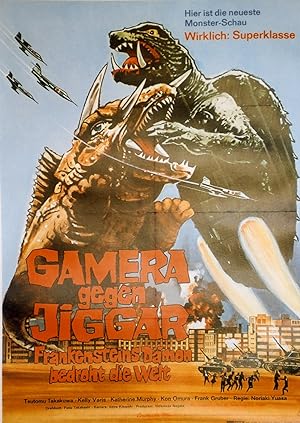 "GAMERA CONTRE JIGER" Réalisé par Noriaki YUASA en 1970 avec Tsutomu TAKAKUWA, Kelly VARIS, Kon O...