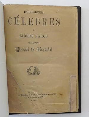 Impresiones Célebres y Libros Raros.