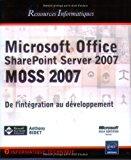 Seller image for Microsoft Office Sharepoint Server 2007 (moss 2007) : De L'intgration Au Dveloppement for sale by RECYCLIVRE