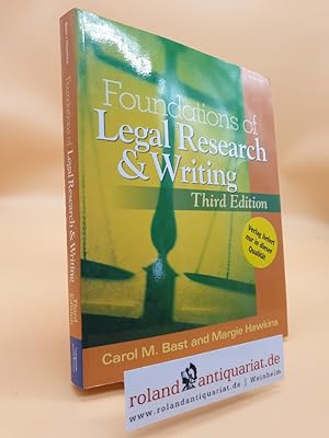 Image du vendeur pour Foundations of Legal Research and Writing mis en vente par Roland Antiquariat UG haftungsbeschrnkt