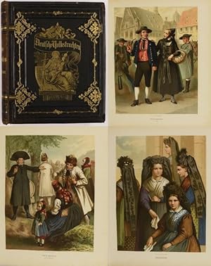 Deutsche Volkstrachten. Original-Zeichnungen mit erklärendem Text. Costumes Nationaux Allemands.