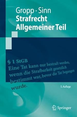 Seller image for Strafrecht Allgemeiner Teil -Language: german for sale by GreatBookPricesUK