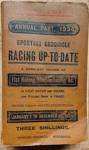 Imagen del vendedor de Sporting Chronicle Annual Part January 1 To December 31 1934 a la venta por Shore Books