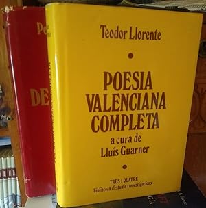 POESIA VALENCIANA COMPLETA a cura de Lluís Guarner + HISTÒRIA DE LA SENYERA AL PAÍS VALENCIÀ (2 L...