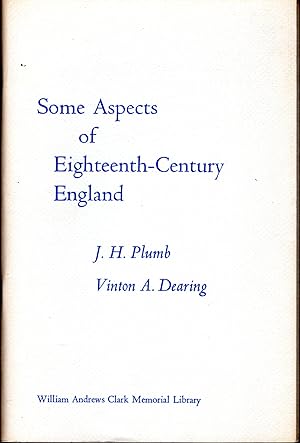 Imagen del vendedor de Some Aspects of Eighteenth-Century England;: Papers read at a Clark Library seminar, March 7, 1970, (William Andrews Clark Memorial Library Seminar Papers) a la venta por Dorley House Books, Inc.