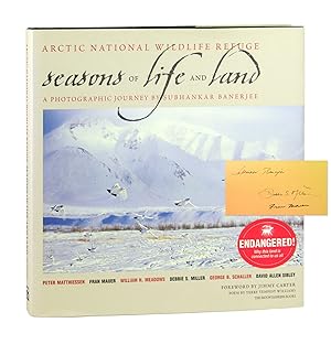 Bild des Verkufers fr Arctic National Wildlife Refuge: Seasons of Life and Land. A Photographic Journey by Subhankar Banerjee [Signed by Banerjee and Two Other Contributors] zum Verkauf von Capitol Hill Books, ABAA