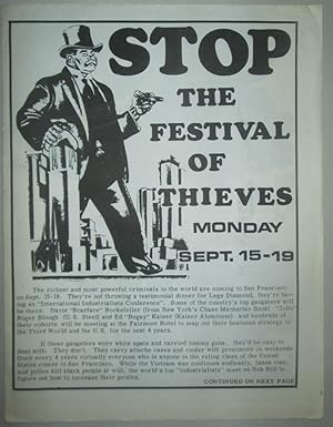 Stop the Festival of Thieves. Sept. 15-19 Event Poster, Booklet