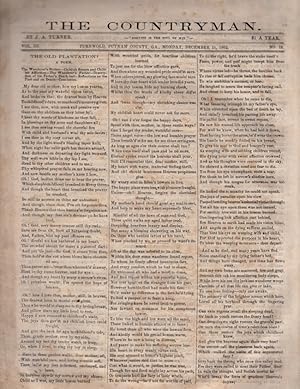 The Countryman Turnwold [Plantation], Putnam County, Ga., Monday, December 15, 1862 (Vol. III. No...