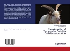 Bild des Verkufers fr Characterization of Thermostable Peste Des Petits Ruminants Virus zum Verkauf von AHA-BUCH GmbH