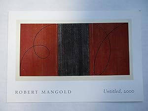 Immagine del venditore per Robert Mangold New Edition Pace Prints 2000 Exhibition invite postcard venduto da ANARTIST