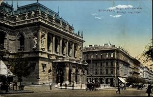 Bild des Verkufers fr Ansichtskarte / Postkarte Budapest Ungarn, Knigl. ung. Oper zum Verkauf von akpool GmbH