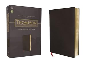 Bild des Verkufers fr Thompson Chain-Reference Bible : New American Standard Bible, Black, Bonded Leather, Red Letter zum Verkauf von GreatBookPricesUK