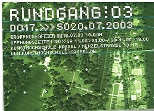 Imagen del vendedor de Rundgang 03. a la venta por Antiquariat Bernd Preler