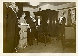 "INAUGURATION à l'AÉRO CLUB de FRANCE 1932" Photo de presse originale G. DEVRED Agence ROL Paris ...