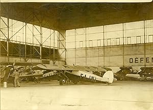 "COUPE DUNLOP d'AVIONS à ORLY 1931" Photo de presse originale G. DEVRED Agence ROL Paris (1931)