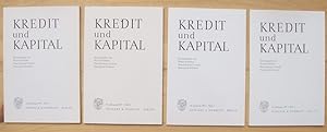 Seller image for Kredit und Kapital - 24. Jahrgang 1991 [Heft 1,2,3 und 4] for sale by Versandantiquariat Manuel Weiner