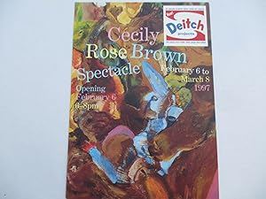 Seller image for Cecily Brown Rose Spectacle Deitch Projects 1997 Exhibition invite postcard for sale by ANARTIST