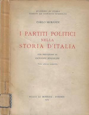 Bild des Verkufers fr I partiti politici nella storia d'Italia zum Verkauf von Biblioteca di Babele