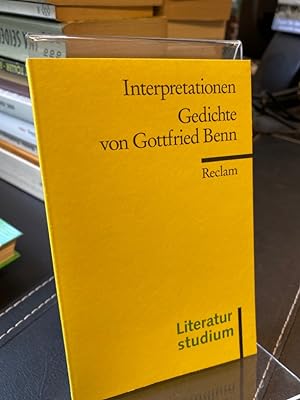 Seller image for Gedichte von Gottfried Benn. Interpretationen. Herausgegeben von Harald Steinhagen. for sale by Altstadt-Antiquariat Nowicki-Hecht UG