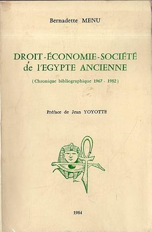 Image du vendeur pour Droit-  conomie-Soci  t  de l'  gypte Ancienne mis en vente par Messinissa libri