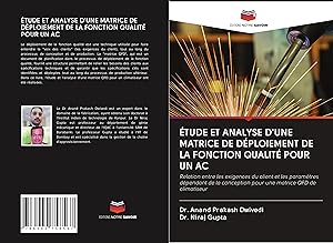 Immagine del venditore per TUDE ET ANALYSE D\ UNE MATRICE DE DPLOIEMENT DE LA FONCTION QUALIT POUR UN AC venduto da moluna