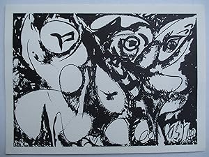 Seller image for Lee Krasner Works on Paper The Brooklyn Museum 1984 Exhibition invite postcard for sale by ANARTIST