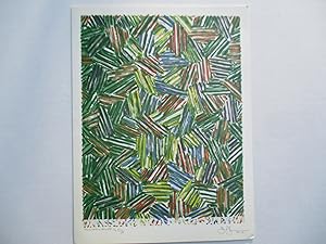 Immagine del venditore per Jasper Johns Prints 1960-1995 A Retrospective Susan Sheehan Gallery 1996 Exhibition invite postcard venduto da ANARTIST