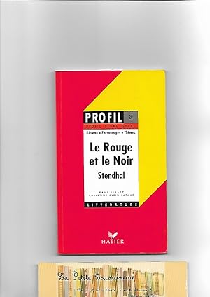 Image du vendeur pour Profil d'une oeuvre : le rouge et le noir, stendhal mis en vente par La Petite Bouquinerie