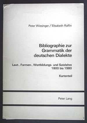 Seller image for Bibliographie zur Grammatik der deutschen Dialekte. Laut-, Formen-, Wortbildungs- und Satzlehre 1800 bis 1980. Kartenteil. for sale by books4less (Versandantiquariat Petra Gros GmbH & Co. KG)