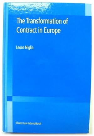 Seller image for The Transformation of Contract in Europe for sale by PsychoBabel & Skoob Books