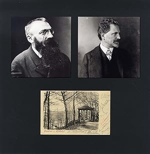 Auguste & Alphonse Rodin & Mucha Autograph | signed cards / album pages