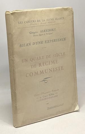 Seller image for Un quart de sicle de rgime communiste - bilan d'une exprience for sale by crealivres