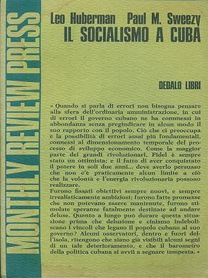 Bild des Verkufers fr Il socialismo a Cuba zum Verkauf von Librodifaccia